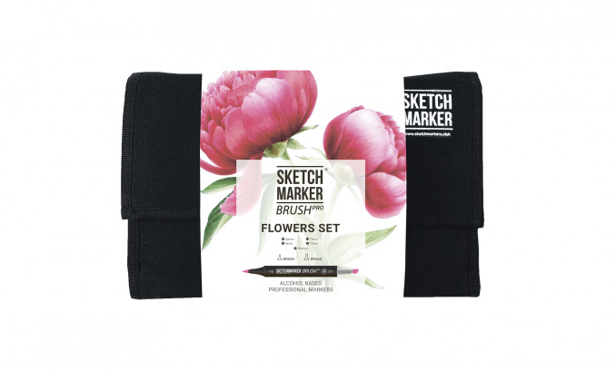 BRUSH PRO 24 FLOWERS SET (24 markers in the wallet)