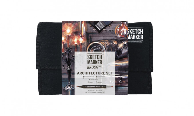 BRUSH PRO 24 ARCHITECTURE SET (24 markers in the wallet)