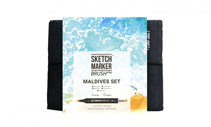 BRUSH PRO 36 MALDIVES SET (36 markers in the wallet)